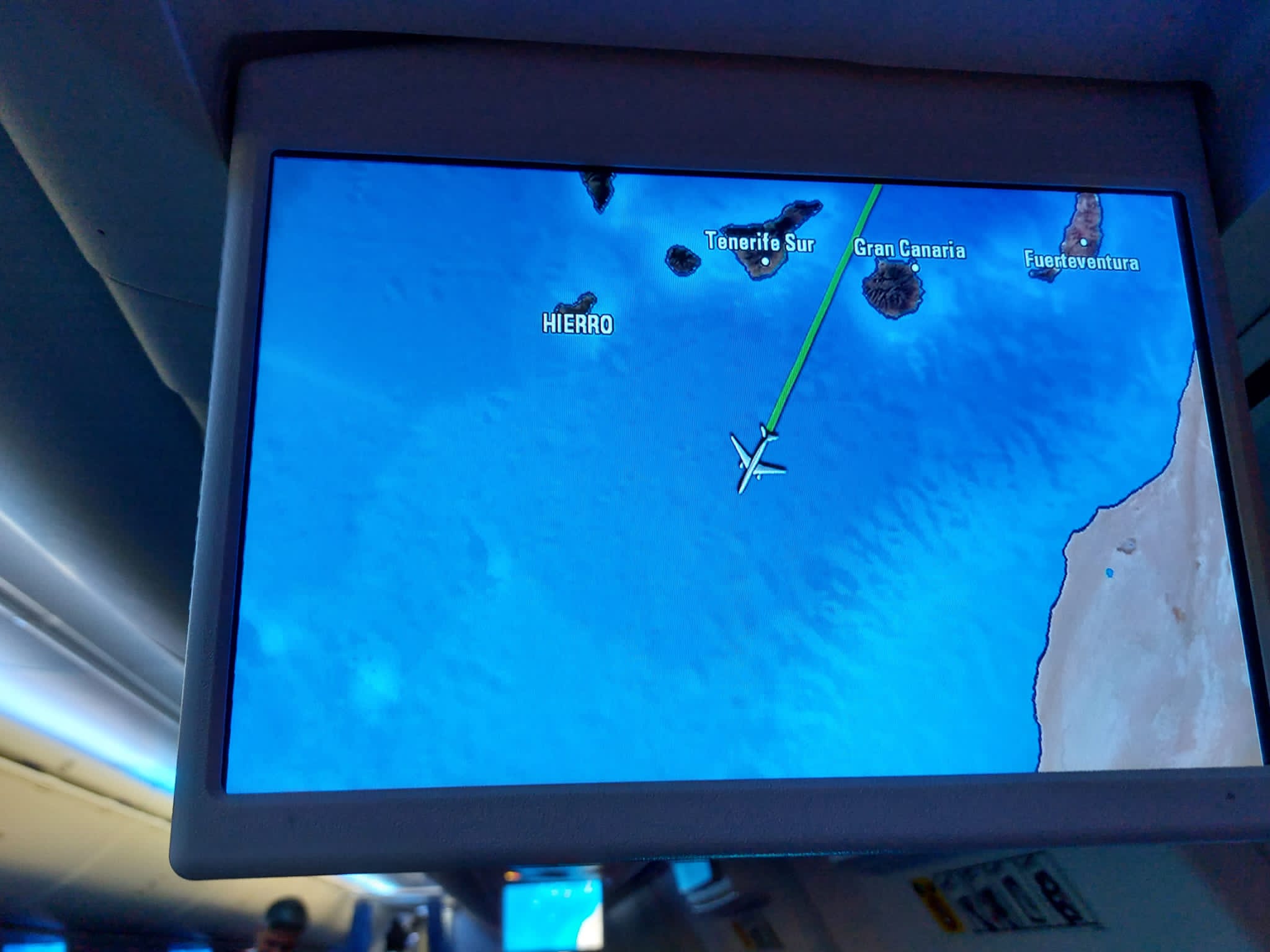 Fotografía de ruta aérea de avión